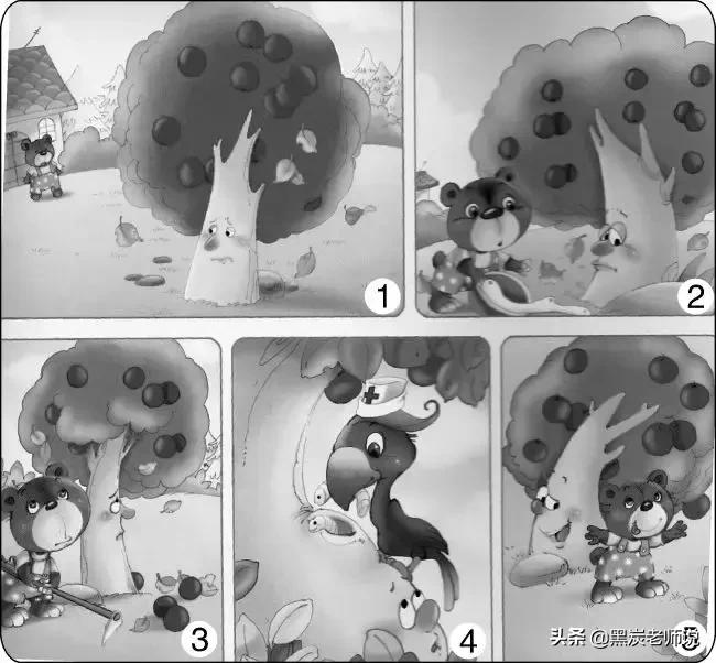 二年级期末常考看图写话与答案,二下语文分层卷第一单元看图写话