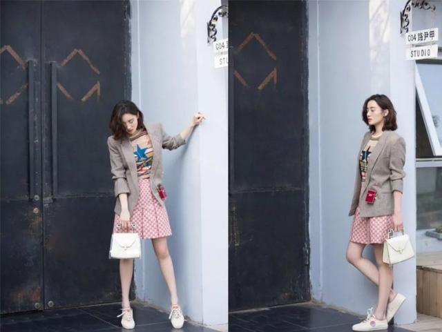 西装配裙子适合哪种发型,中长西装配什么裙子好看