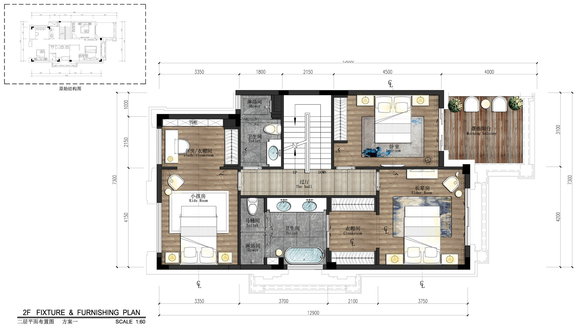 室内设计案例100套,别墅200平私家庭院施工图
