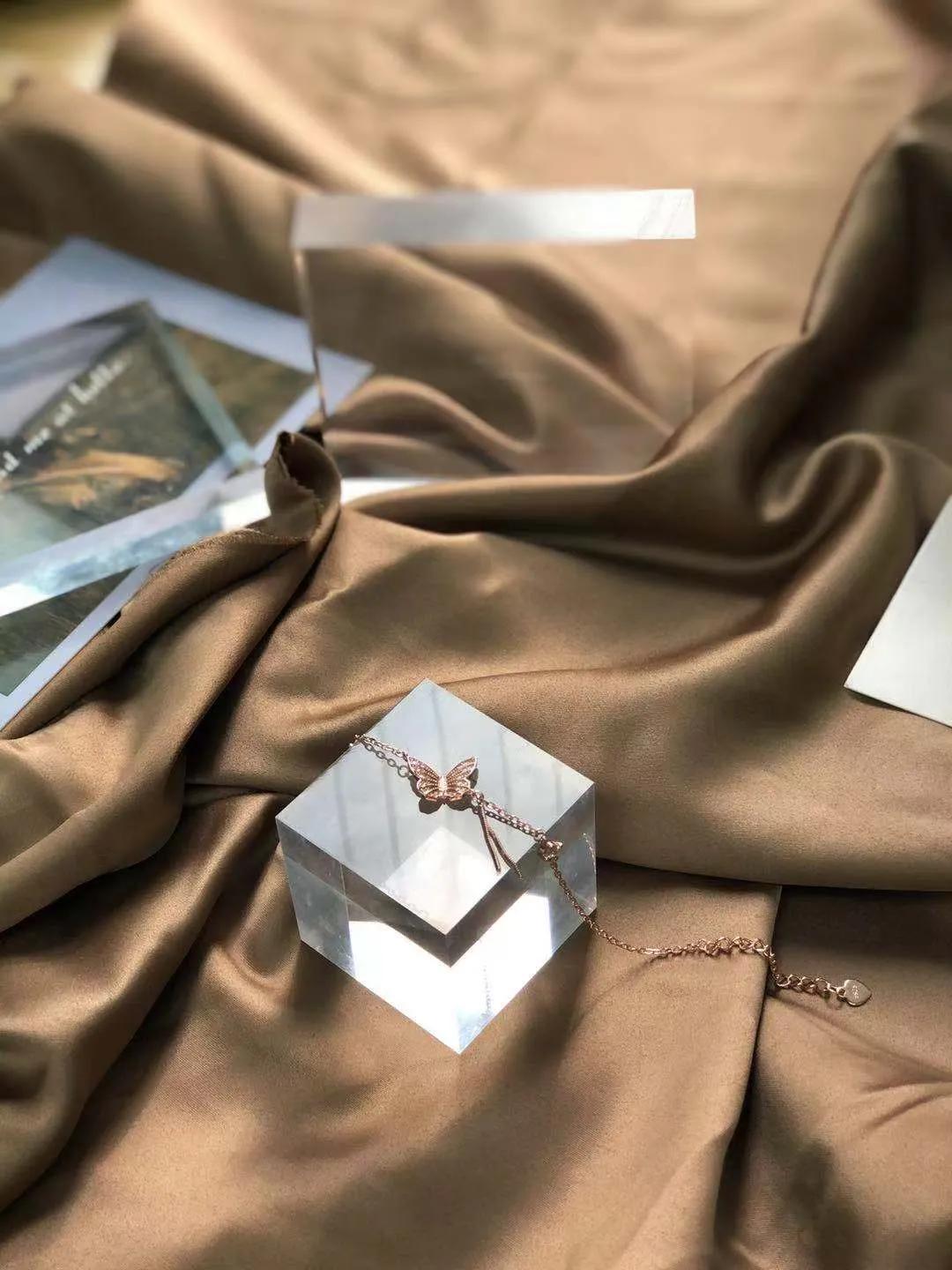 粉白珍珠流苏手链,黄金麦穗流苏手链