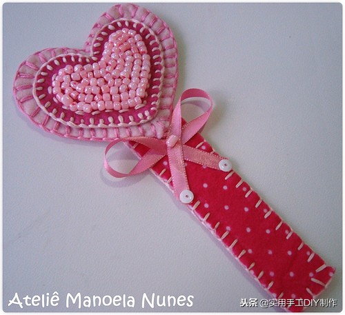 diy蝴蝶结书签,不织布书签制作教程