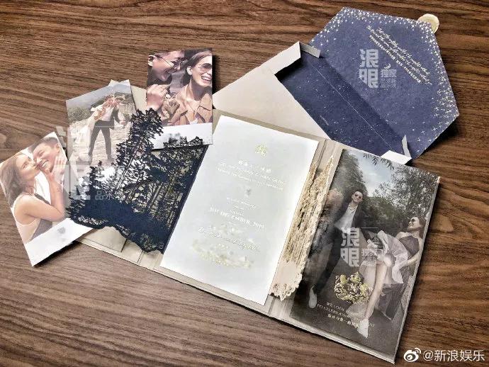 韩庚卢靖姗婚礼请柬曝光,韩庚卢靖姗婚礼伴郎伴娘