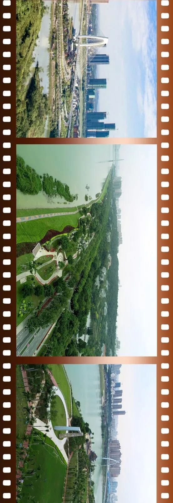 百里秀美邕江景区全景导览图,百里秀美邕江风景如诗如画