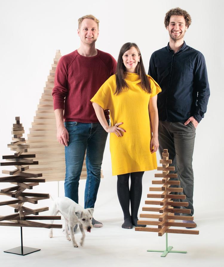 圣诞树极简画法,北欧风格圣诞树