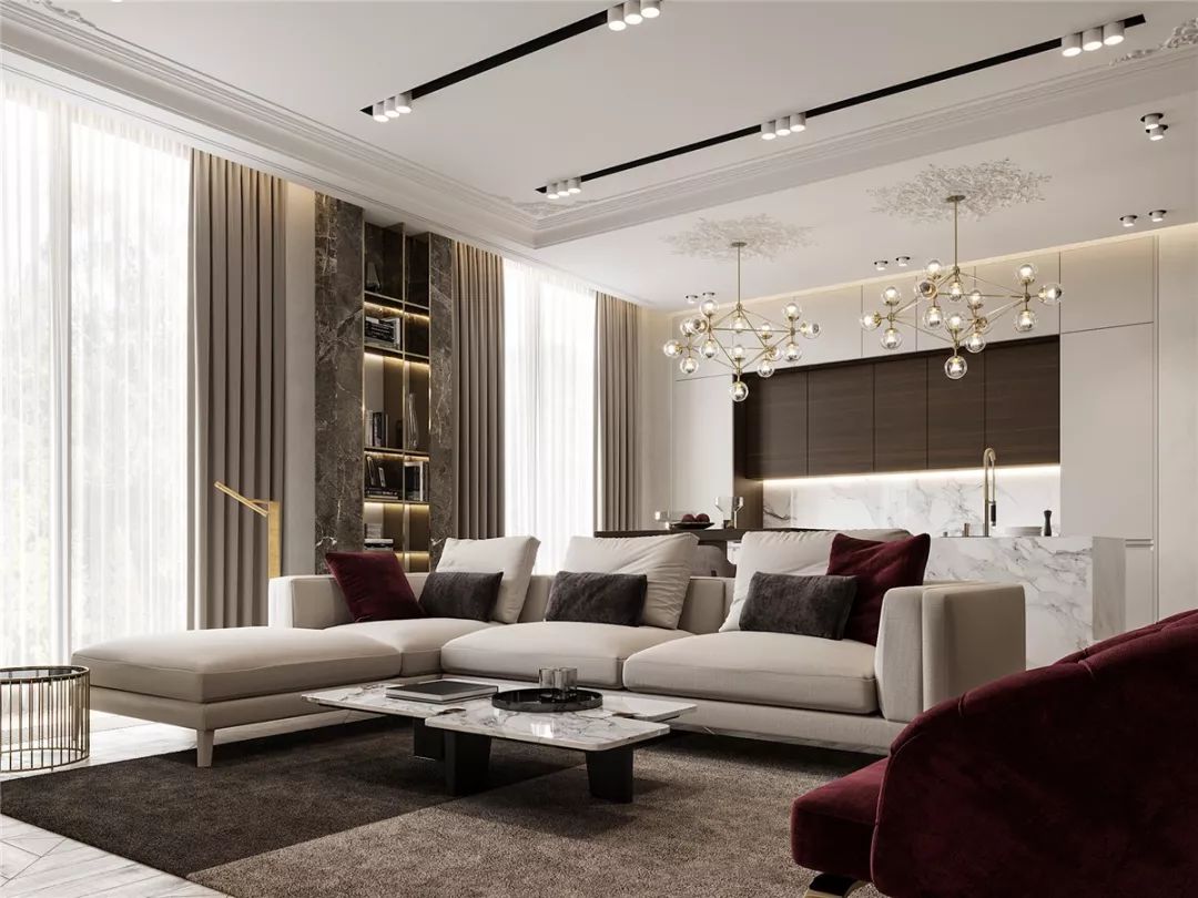 现代简约风在奢华中自由游走，这样的家谁不爱？