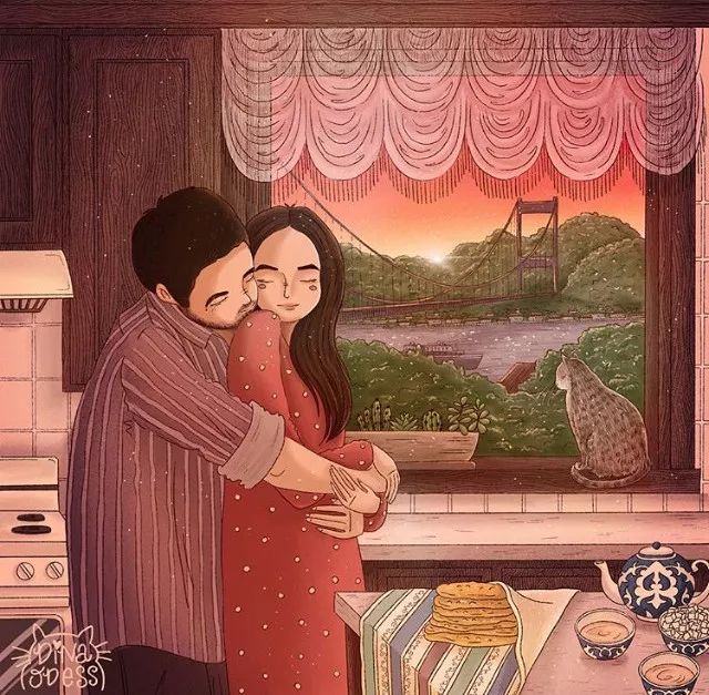 火爆ins，她画出了爱情最美的模样，甜哭！看完想恋爱……