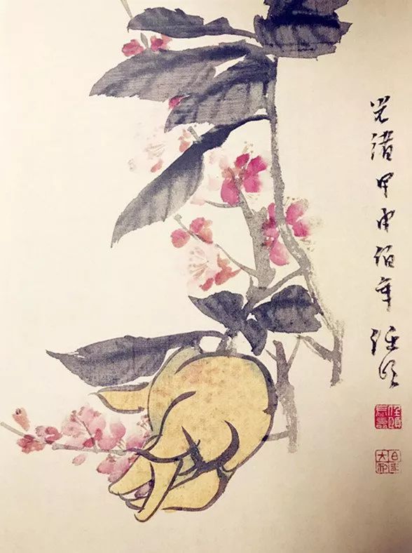 1945年齐白石和张大千的画,齐白石山水画十二展