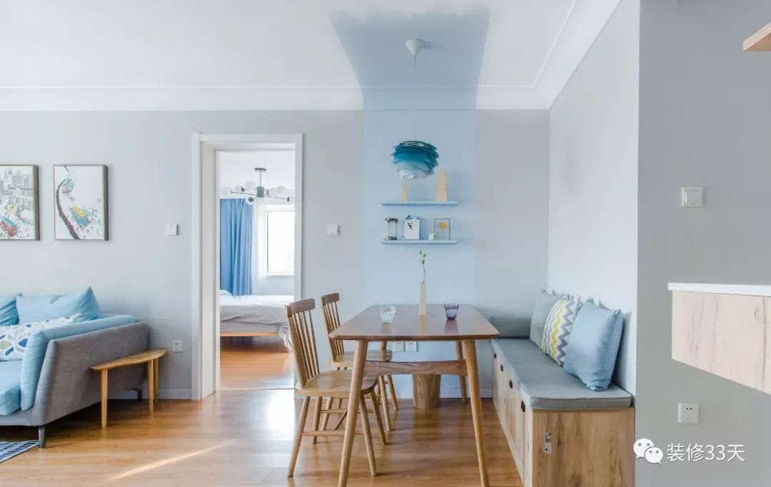 最漂亮的卡座家装,小户型客厅餐厅一体隔断加卡座