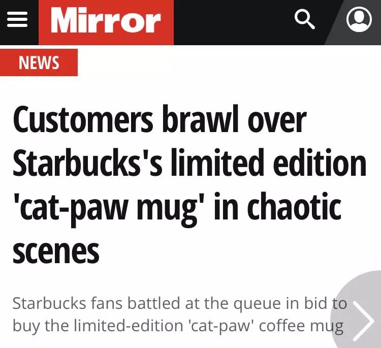 星巴克猫爪杯打架完整版,星巴克应对猫爪杯事件