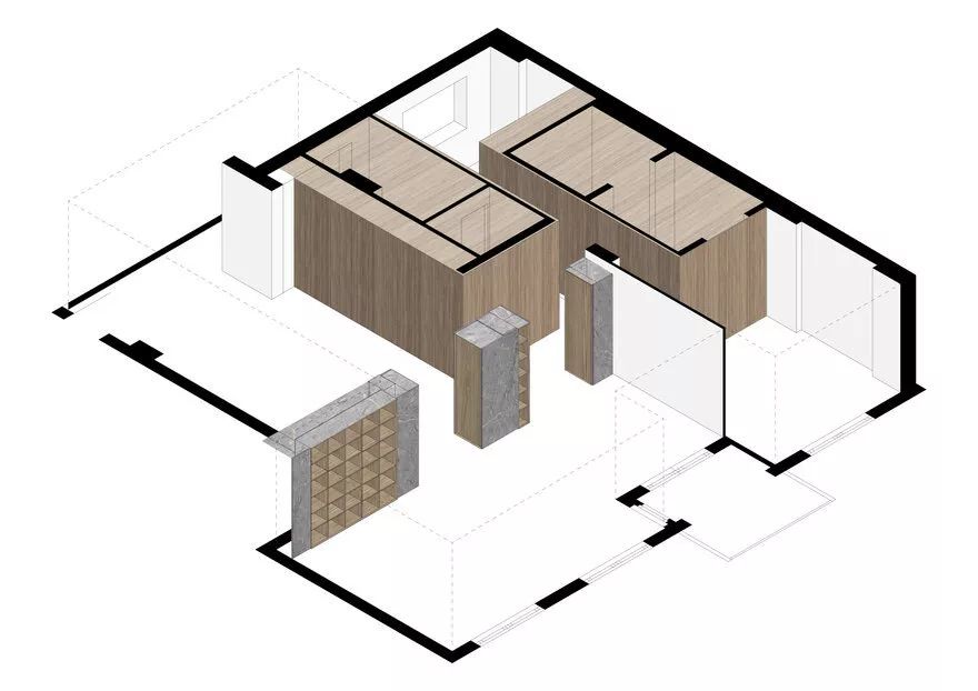 看看他家是怎么处理厨房和客厅关系的。意大利巴勒莫140㎡老房改造