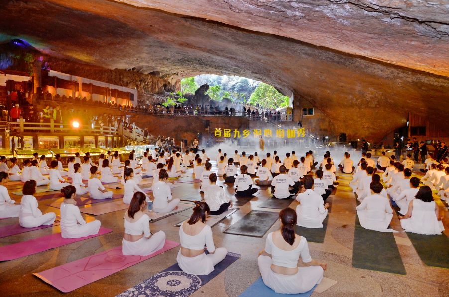惊叹！国内首创洞心瑜伽秀在九乡上演！