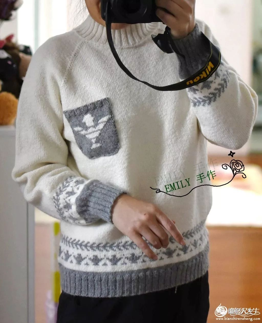 小鹿棒针提花毛衣图案图解,男生提花毛衣图案大全