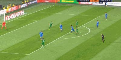 张玉宁超级世界波破门,张玉宁巴坎布推射