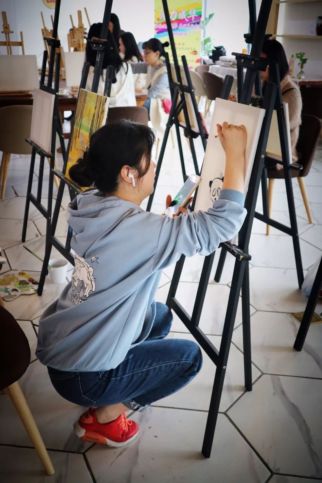 追梦成华|手绘未来!团团周末油画班超有爱~！