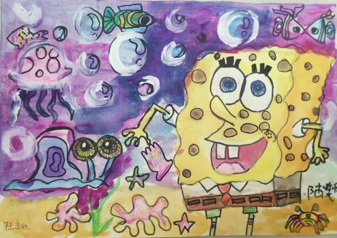 树洞画100幅欣赏,树洞松鼠儿童画