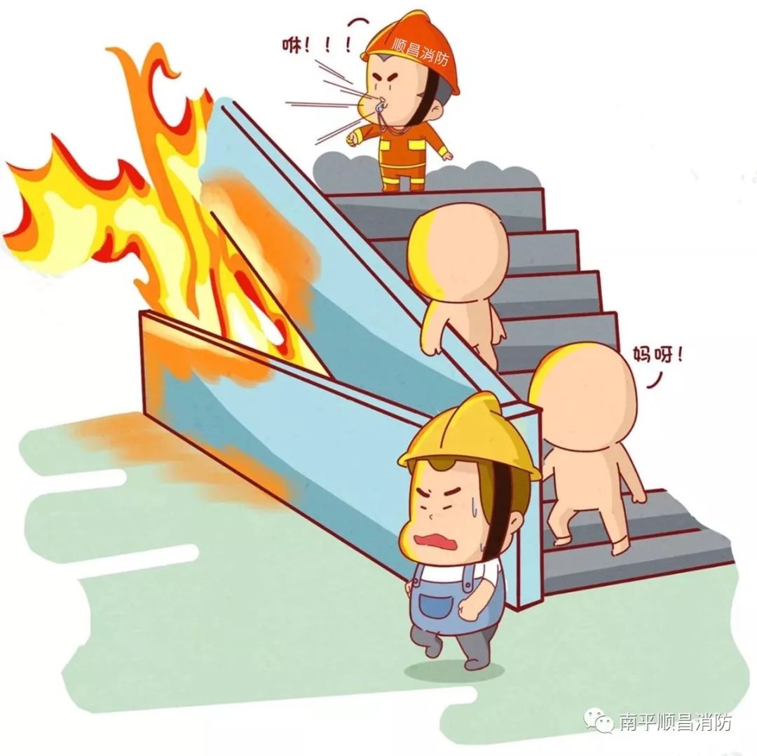 火灾逃生漫画,火灾逃生漫画简单的