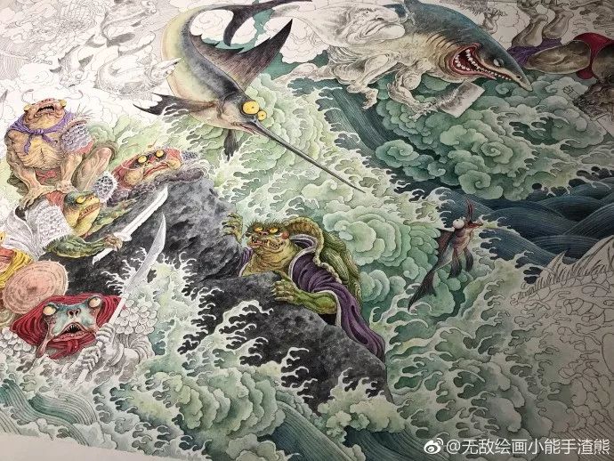 太震撼了！85后帅哥笔下的鬼神世界，迷倒了上万人......