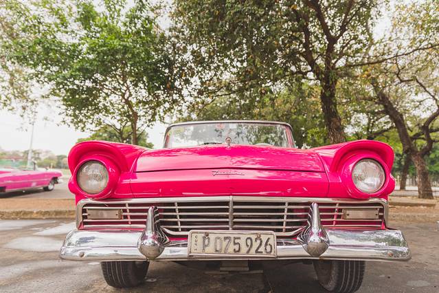 古巴老爷车日落,古巴旅行全记