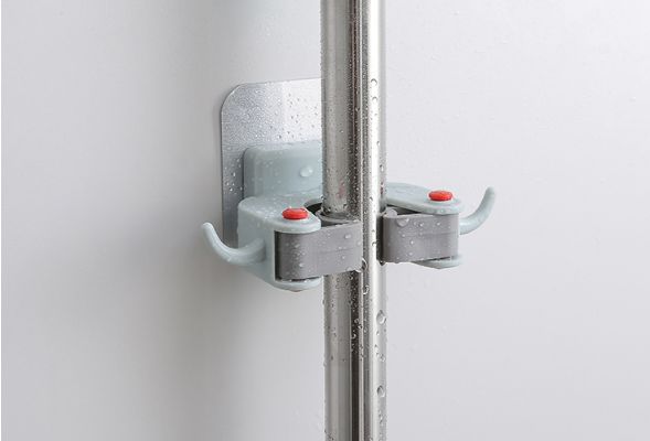 家用拖把收纳工具挂墙上,拖把挂架收纳神器最新款免打孔