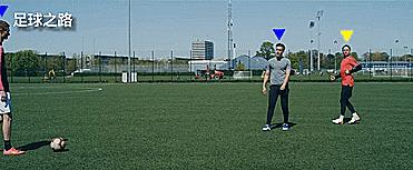 足球基本功训练控球教学慢动作,足球前锋跑位教学