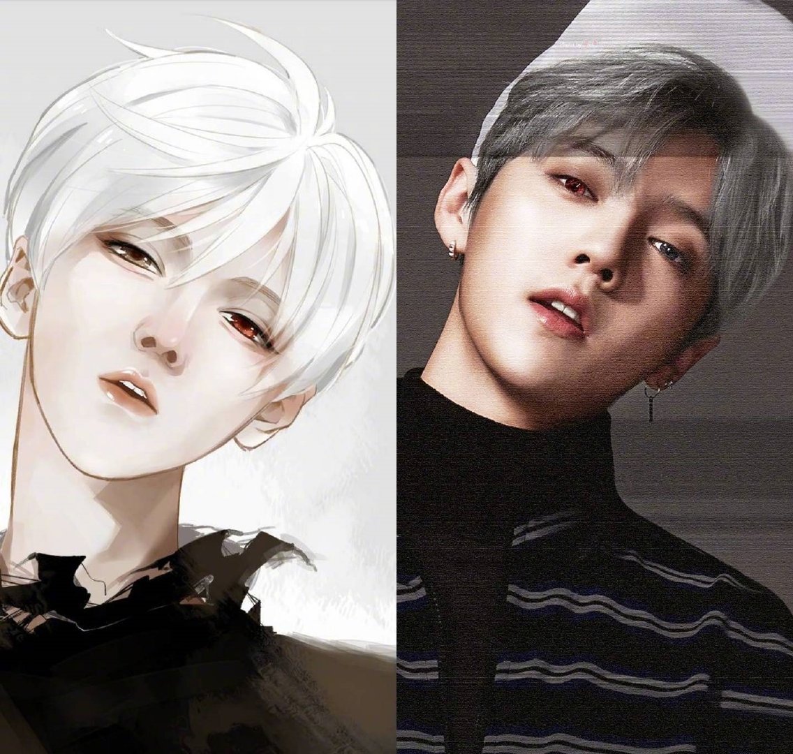 鹿晗素描手绘作品,鹿晗简笔画手绘图片图文