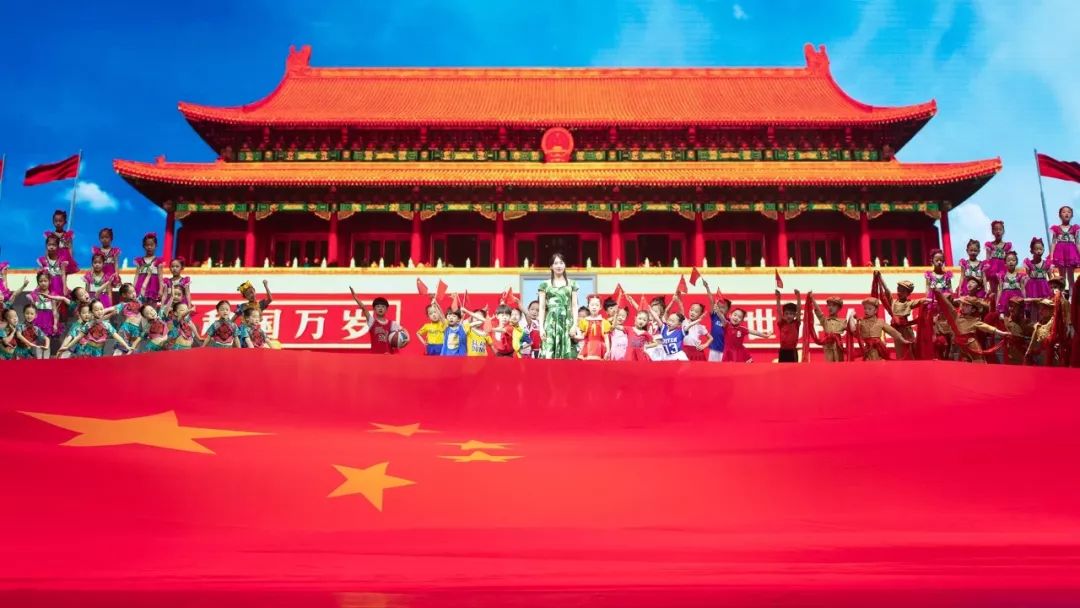 高清大图：“蓝天娃”精彩演绎《同在蓝天下》，向全国小朋友献礼