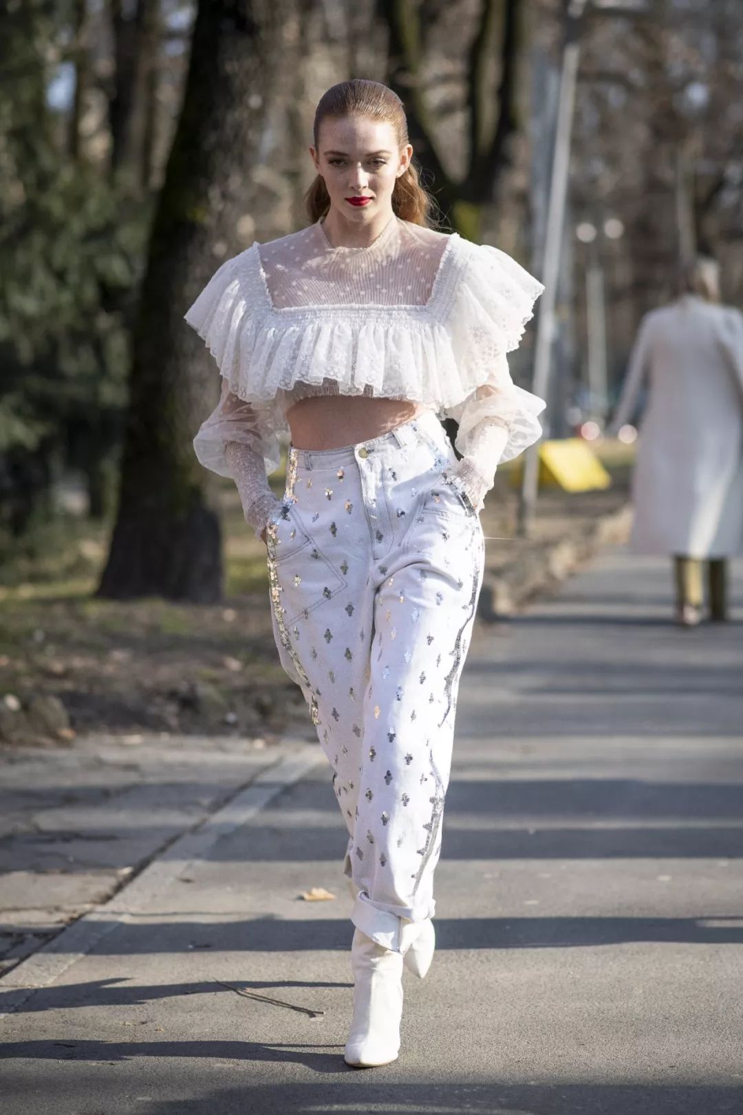 优雅而迷人的雪纺衫,减龄宽松型雪纺衫