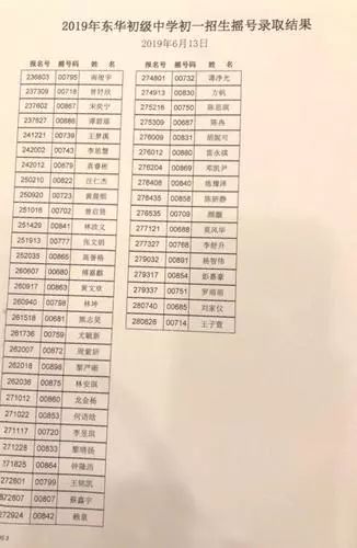 东莞光明小升初摇号,东莞东华小升初摇号怎么操作