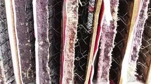 可怕的床垫,睡了10年的床垫拆开全是垃圾