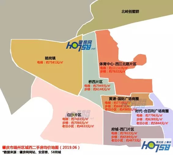 速度围观！端州大城西二手房均价来啦，内含房价地图