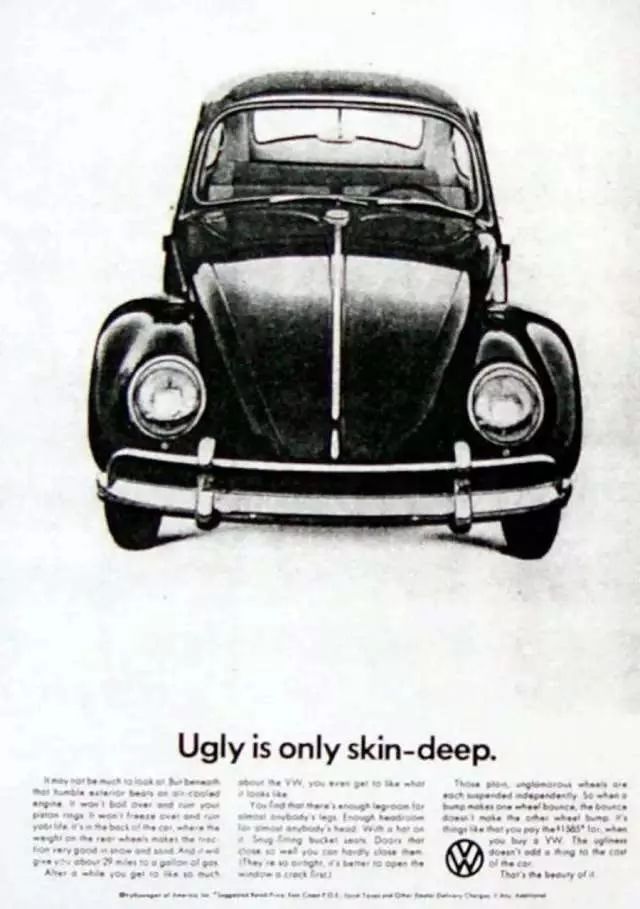 甲壳虫停产广告,甲壳虫经典广告语