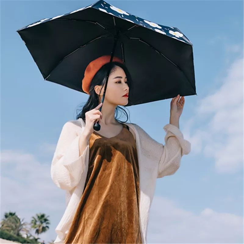 日本变态雨伞图案,防紫外线太阳伞小巧便携颜值