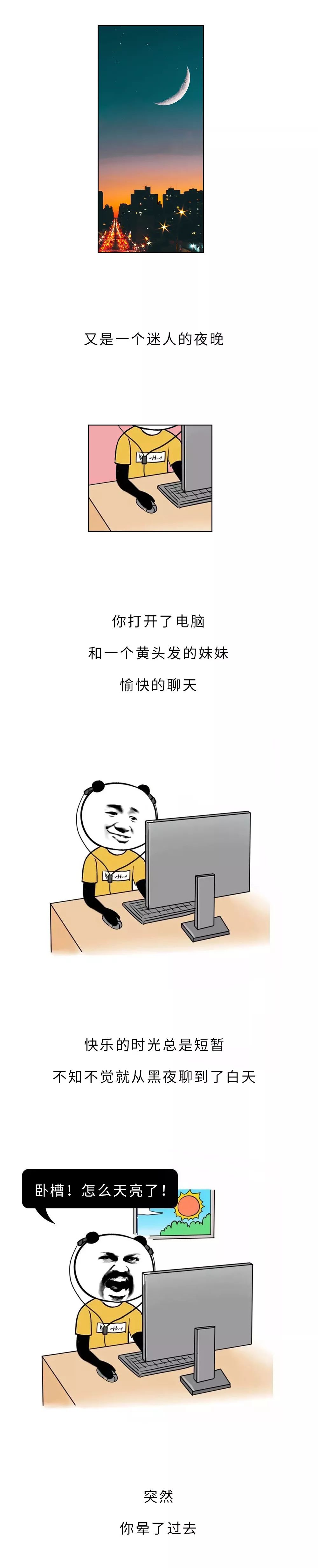 漫画科普：小剧场--熬夜时身体里在上演哪些好戏？