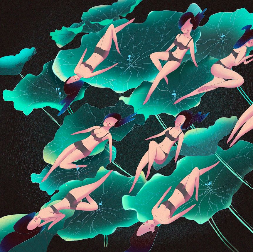 iPad软件Procreate「梦境之夏」风格插画10节课，一起描绘梦中的夏天