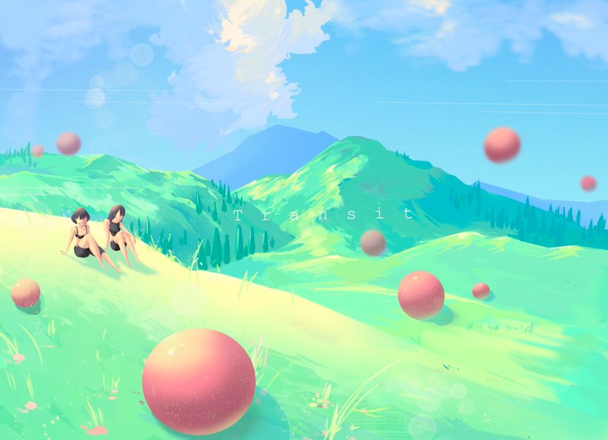 iPad软件Procreate「梦境之夏」风格插画10节课，一起描绘梦中的夏天