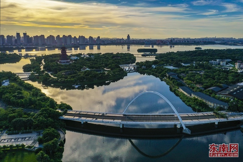 厦门园博苑美景图片,厦门园博苑晚霞