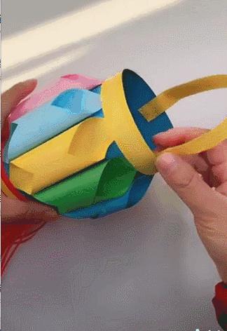 元宵节灯笼手工制作教程视频,6-12岁少儿元宵节手工超大灯笼