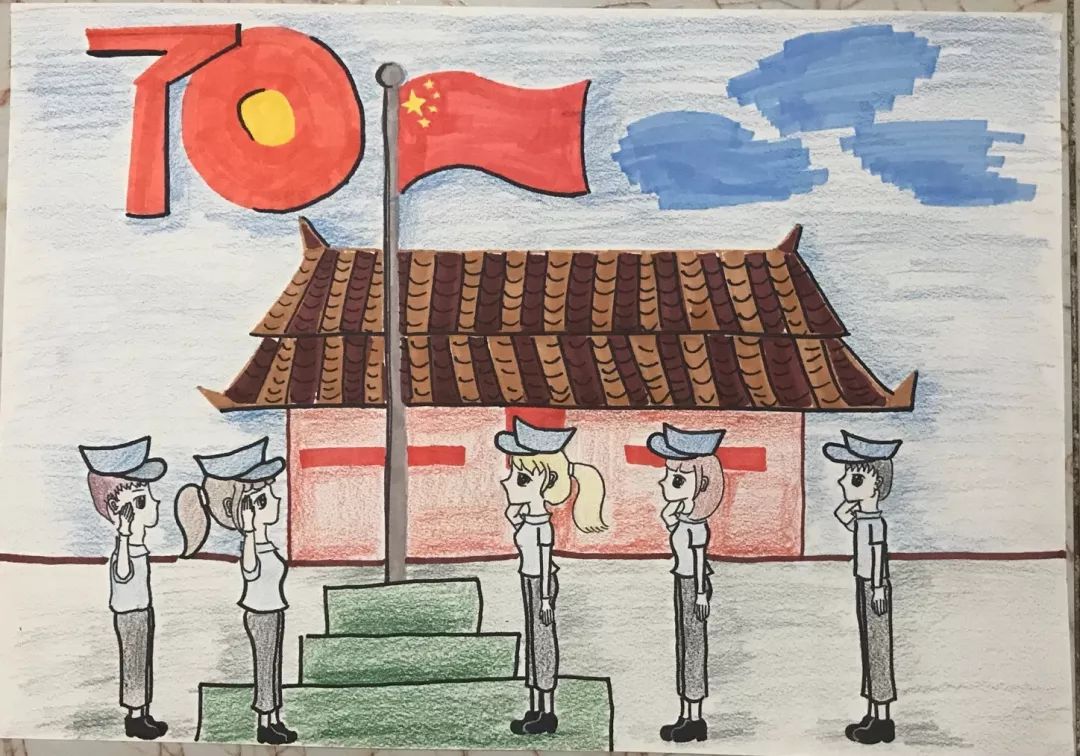 不一样的国庆献礼，福州警宝画出对祖国的爱