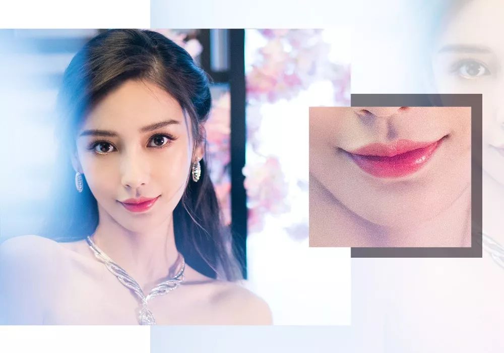 杨颖全唇妆,angelababy唇妆画一半