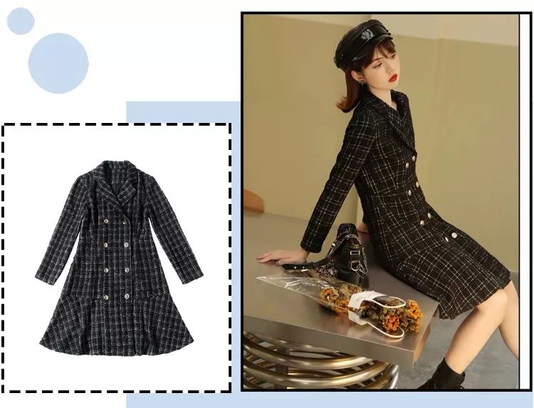 连衣裙女款爆款2022新款正品秋冬,好看秋冬的连衣裙推荐