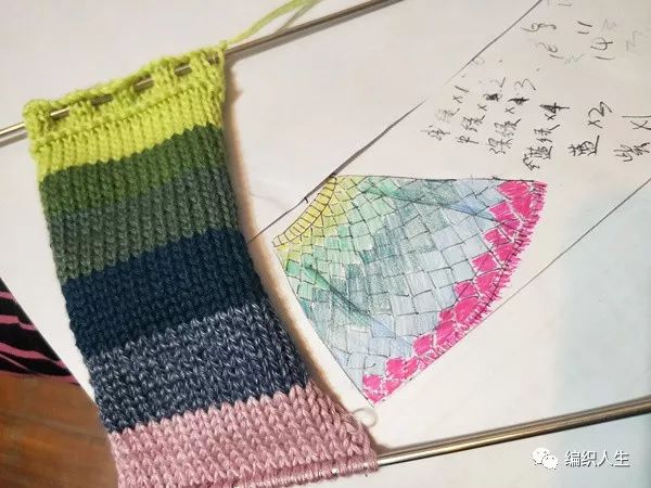 马海毛毛衣十三针编织花样图解,白桦编织衣服袖子收针