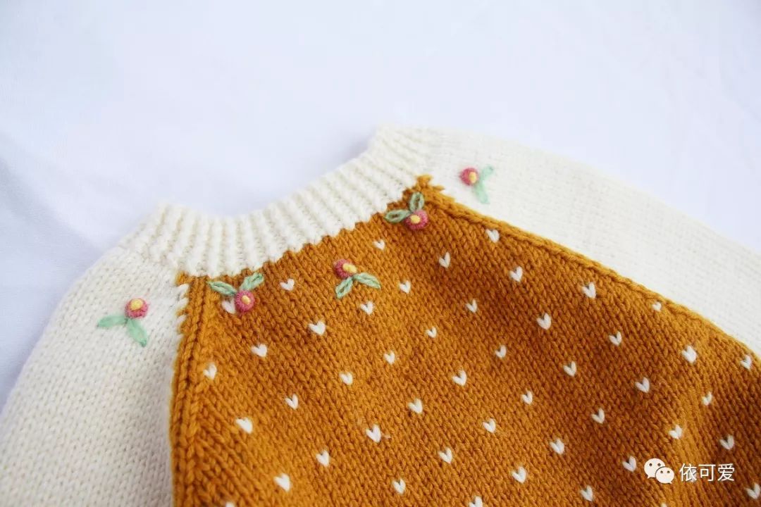 拼色儿童毛衣编织教程满天星,小孩外套毛衣编织教程满天星