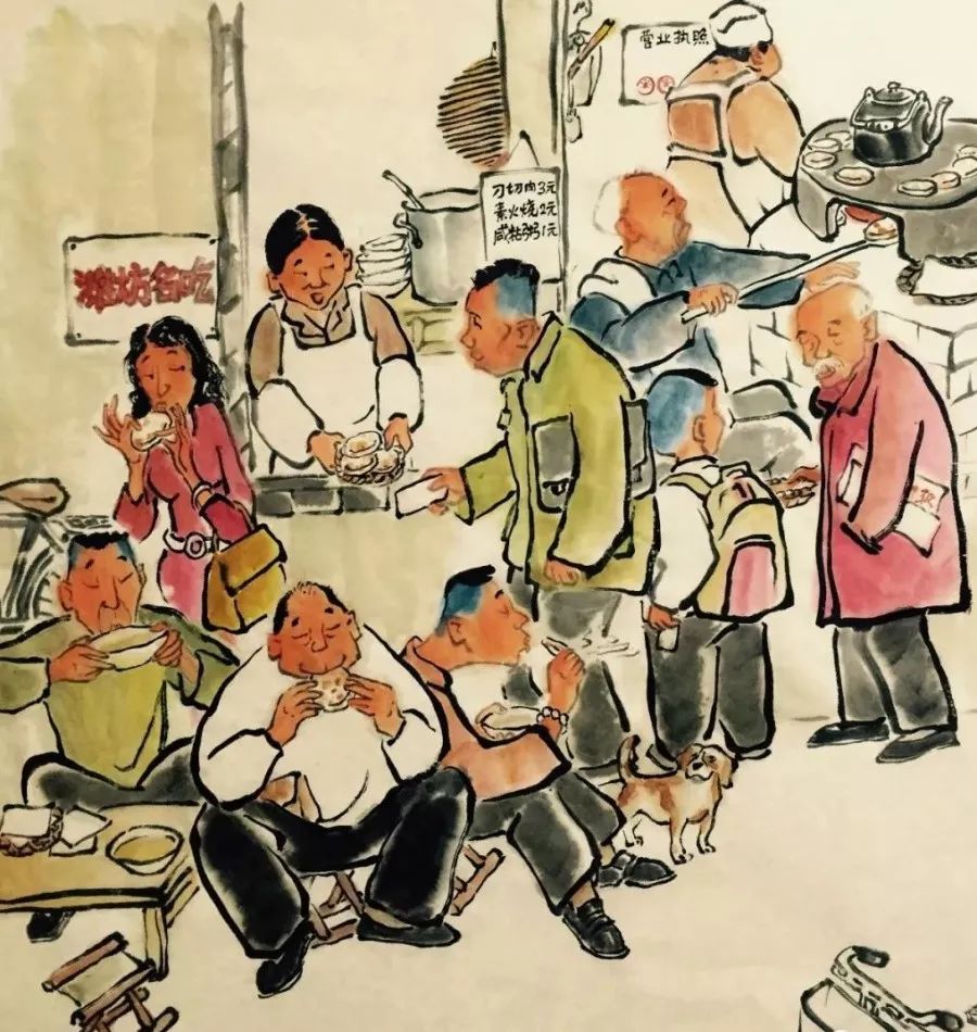 走！明早一起去吃肉火烧~