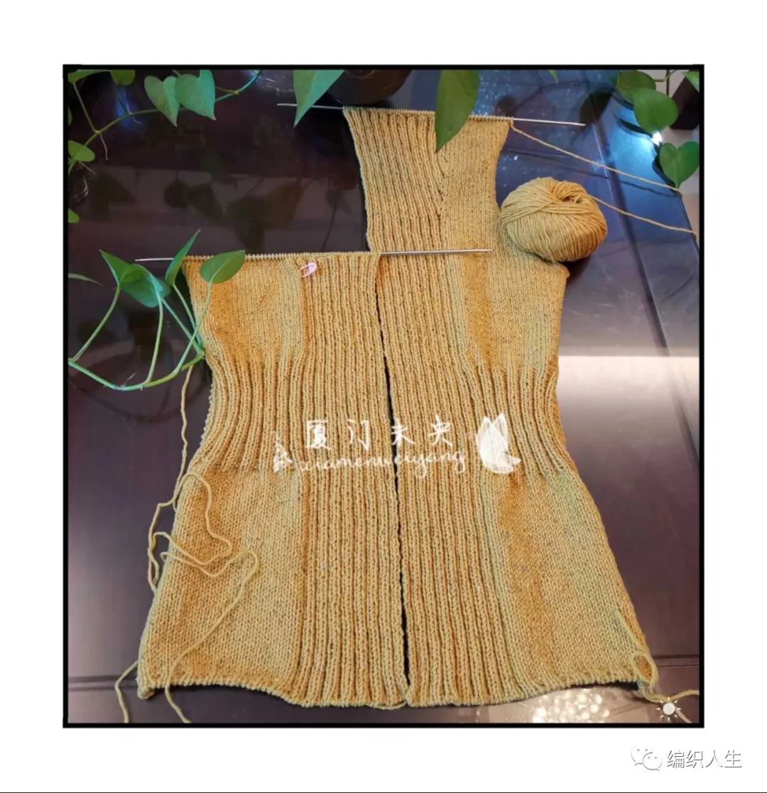 蕉香：云点粗花呢女士棒针翻领开衫外套毛衣（有翻译教程）