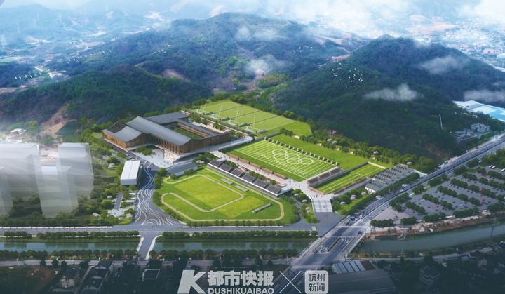 亚运射击射箭现代五项馆航拍,亚运35个场馆