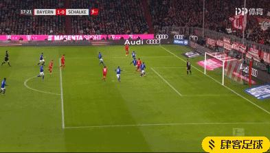 拜仁5-0沙尔克,莱万造三球,穆勒、磁卡破门
