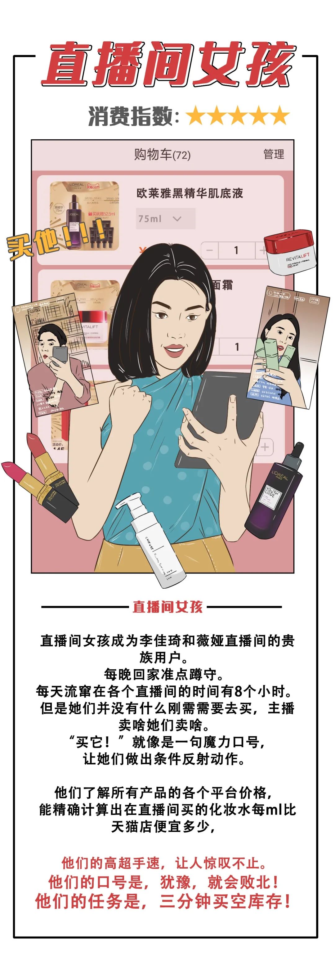 女人购物车的秘密,女孩的秘密都藏在了包包里