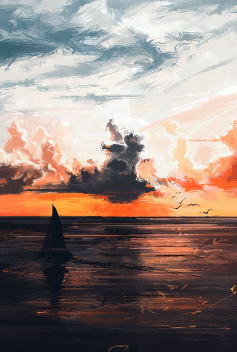 「追色逐影」PS板绘中的色彩流溢10节课报名啦，画出心灵角落上的感动和共鸣