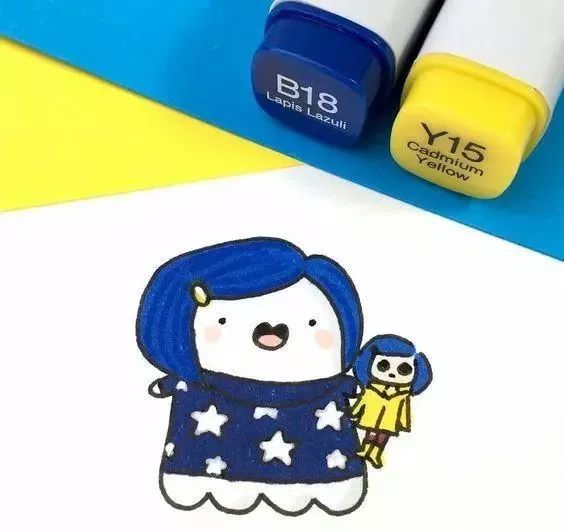 好看又简单的简笔画马克笔,可爱简单的马克笔简笔画