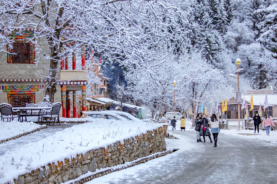 航拍阿坝农村视频,阿坝风景全景视频